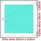 Plastová okna O SOFT šířka 105 a 110cm